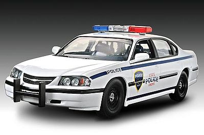plastic models,plastic model cars,2005 Impala Police Car -- Snap Tite Plastic Model Vehicle Kit -- 1/25 Scale -- #851928