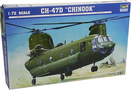 plastic model helicopters,plastic model helicopter,CH-47D Chinook Helicopter -- Plastic Model Helicopter -- 1/72 Scale -- #01622